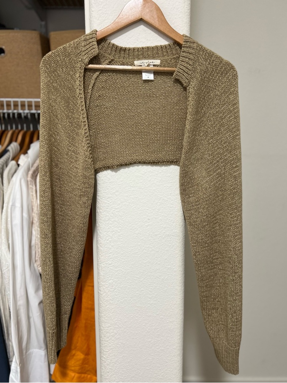 2 Piece Set Knit Dress + Shrug Sweater - Picture 2 of 11